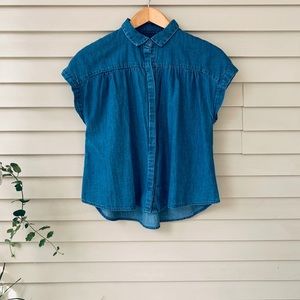 Zara denim top